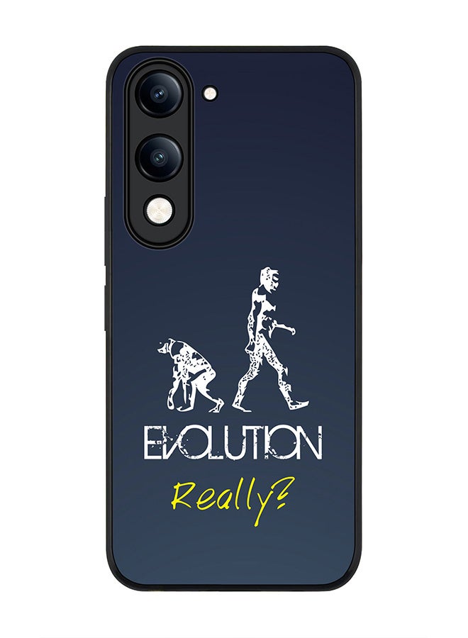 For vivo Y29s 5G / Y19s 5G Case,Slim fit Camera Protection, Shockproof Thin Phone cover  - Evolution, Really (Grey)